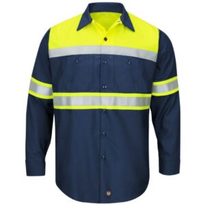 SY70-HV-TOC1 Class 1 Long Sleeve Ripstop Work Shirt