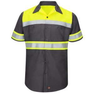 SY80-HV-TOC1 Class 1 Short Sleeve Ripstop Work Shirt